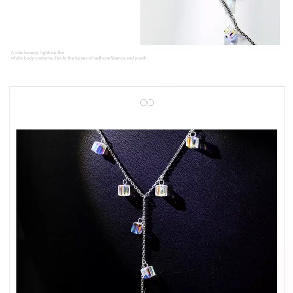 🎁 Swarovski Crystals The Iisha Long Necklace - Picture 11 of 12